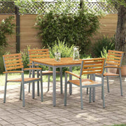 Vrtna stolica 4 pcs Smeđa 56 x 57 x 87 cm Čvrsto drvo akacije