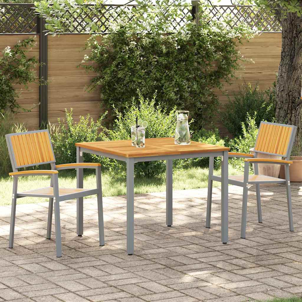 Stolica koja se može slagati 2 pcs Smeđa 56 x 57 x 87 cm