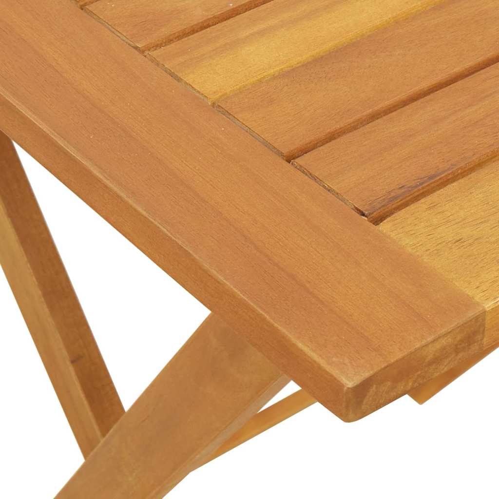 Stol za vrt Prirodna 60 x 60 x 72 cm Čvrsto drvo akacije