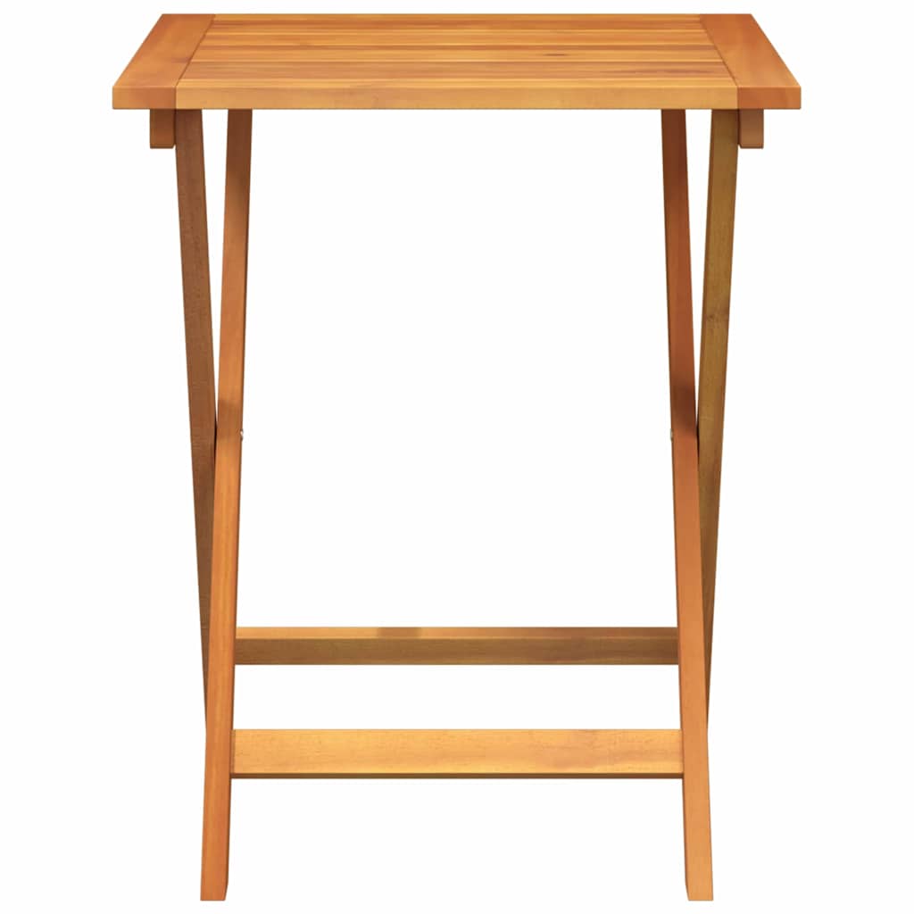 Stol za vrt Prirodna 60 x 60 x 72 cm Čvrsto drvo akacije