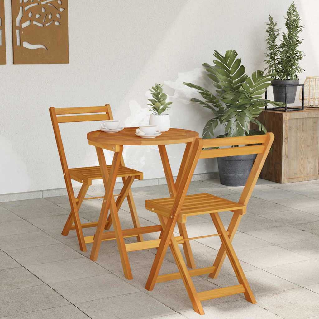 Vrtni set za objed 3 pcs Prirodna nafta Čvrsto drvo akacije