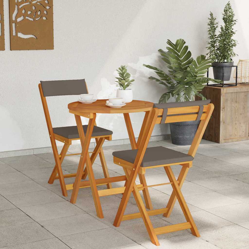 Vrtni set za objed 3 pcs Prirodna nafta Čvrsto drvo akacije