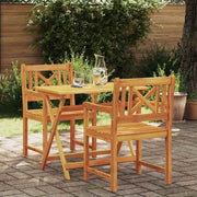 Vanjska klupa 2 pcs Prirodna 56 x 55,5 x 90 cm
