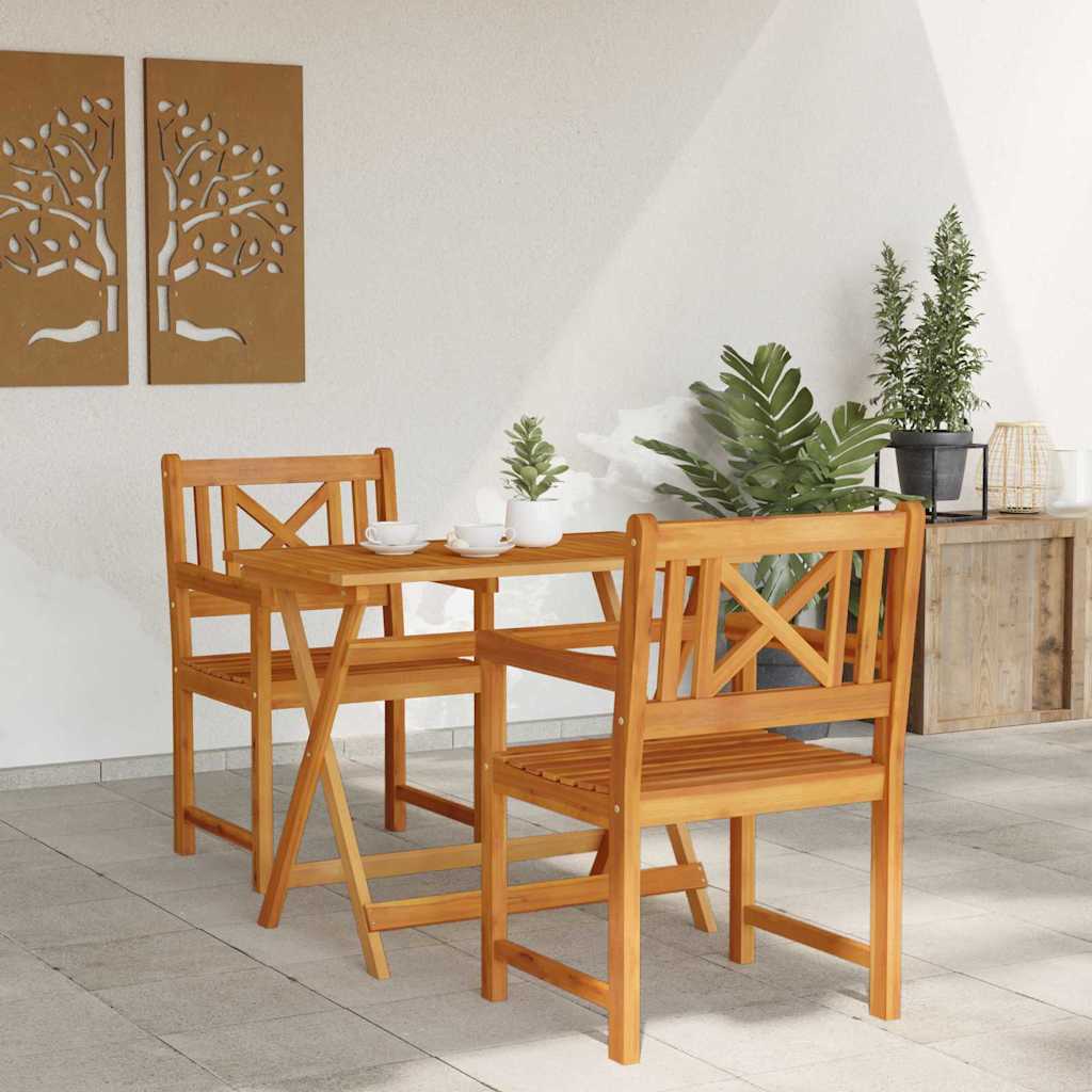 Vanjska klupa 2 pcs Prirodna 56 x 55,5 x 90 cm