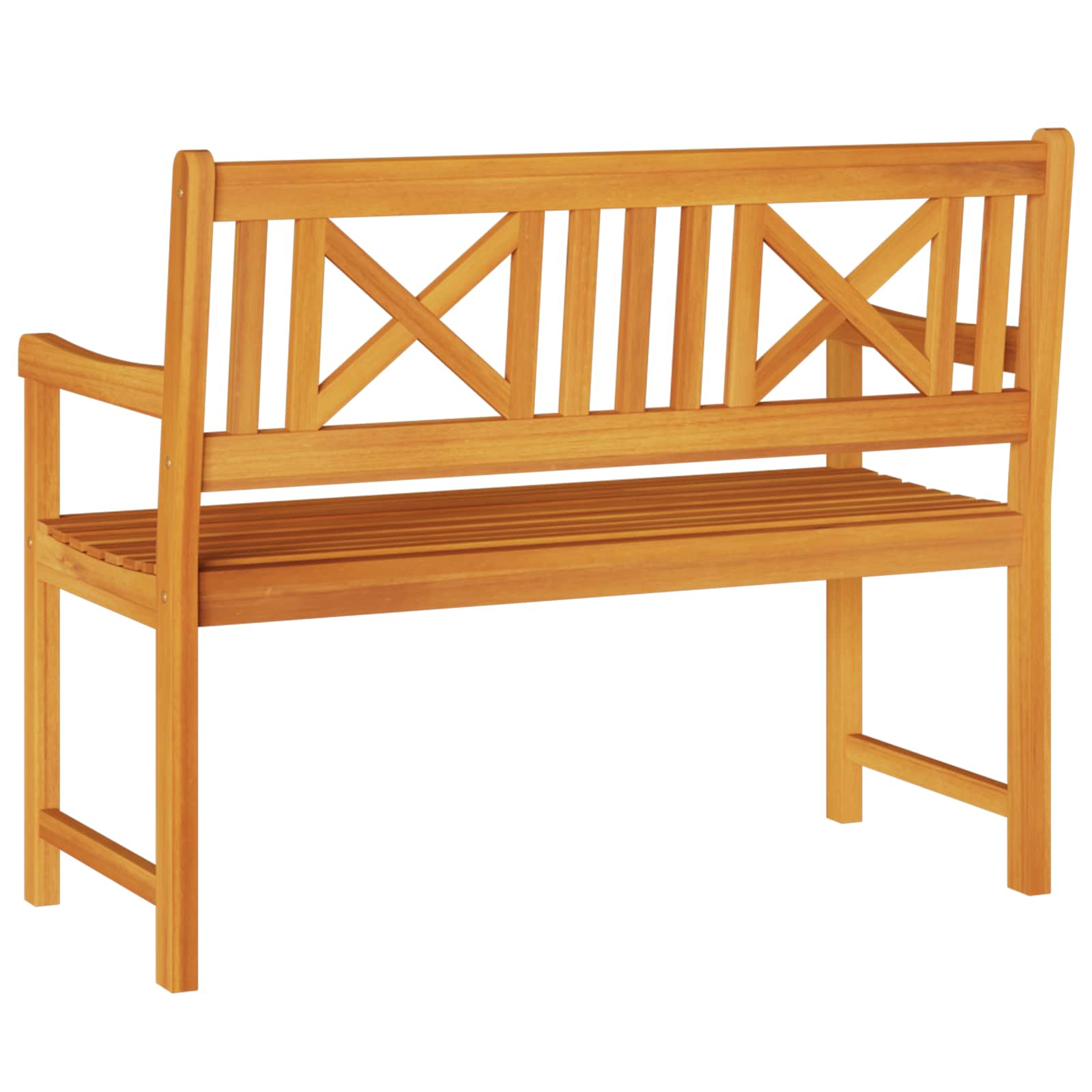 Vanjska klupa Prirodna 110 x 56 x 90 cm Čvrsto drvo akacije
