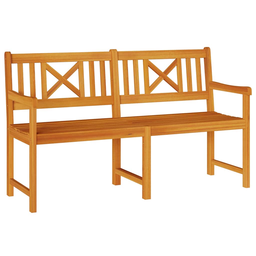 Vanjska klupa Prirodna 150 x 56 x 90 cm Čvrsto drvo akacije