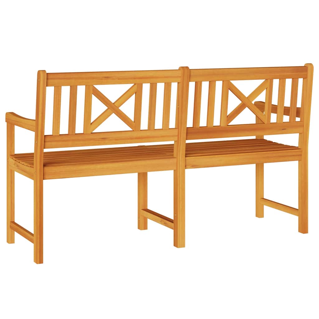 Vanjska klupa Prirodna 150 x 56 x 90 cm Čvrsto drvo akacije