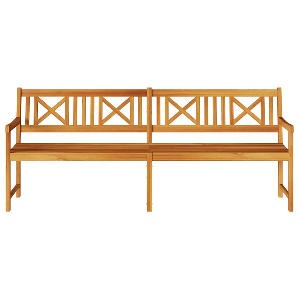 Vanjska klupa Prirodna 220 x 56 x 90 cm Čvrsto drvo akacije