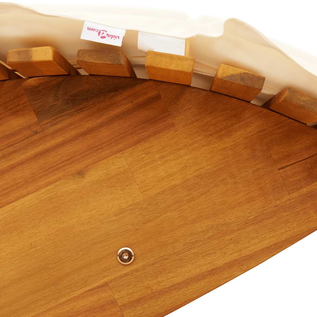 Ljuljačka ležaljka s jastukom od punog drva akacije