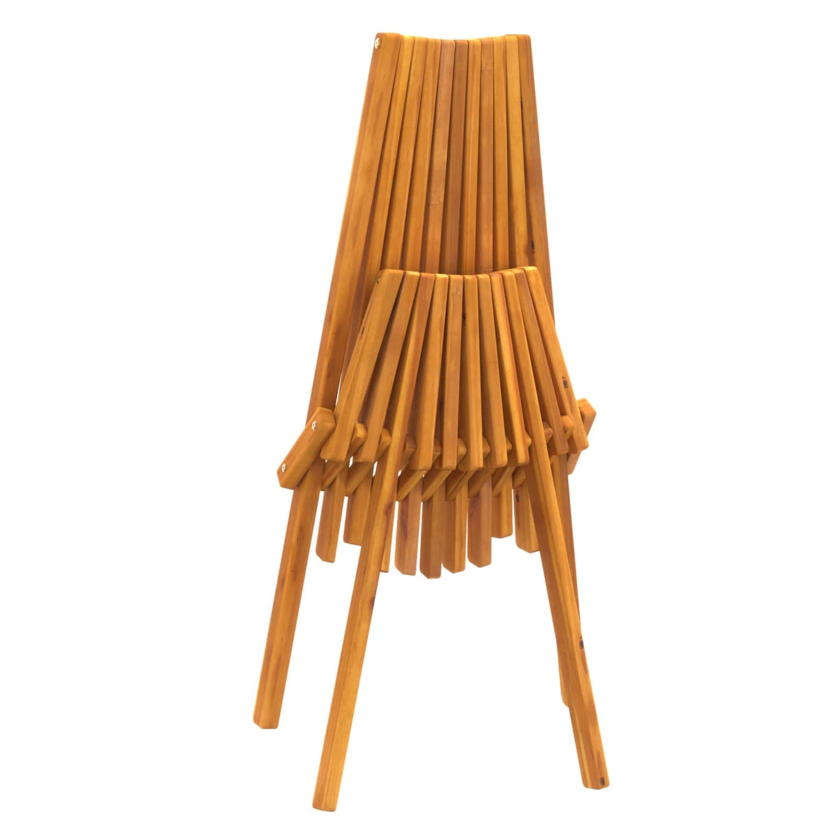 Stolica 2 pcs Smeđa 69 x 56 x 84 cm Čvrsto drvo akacije