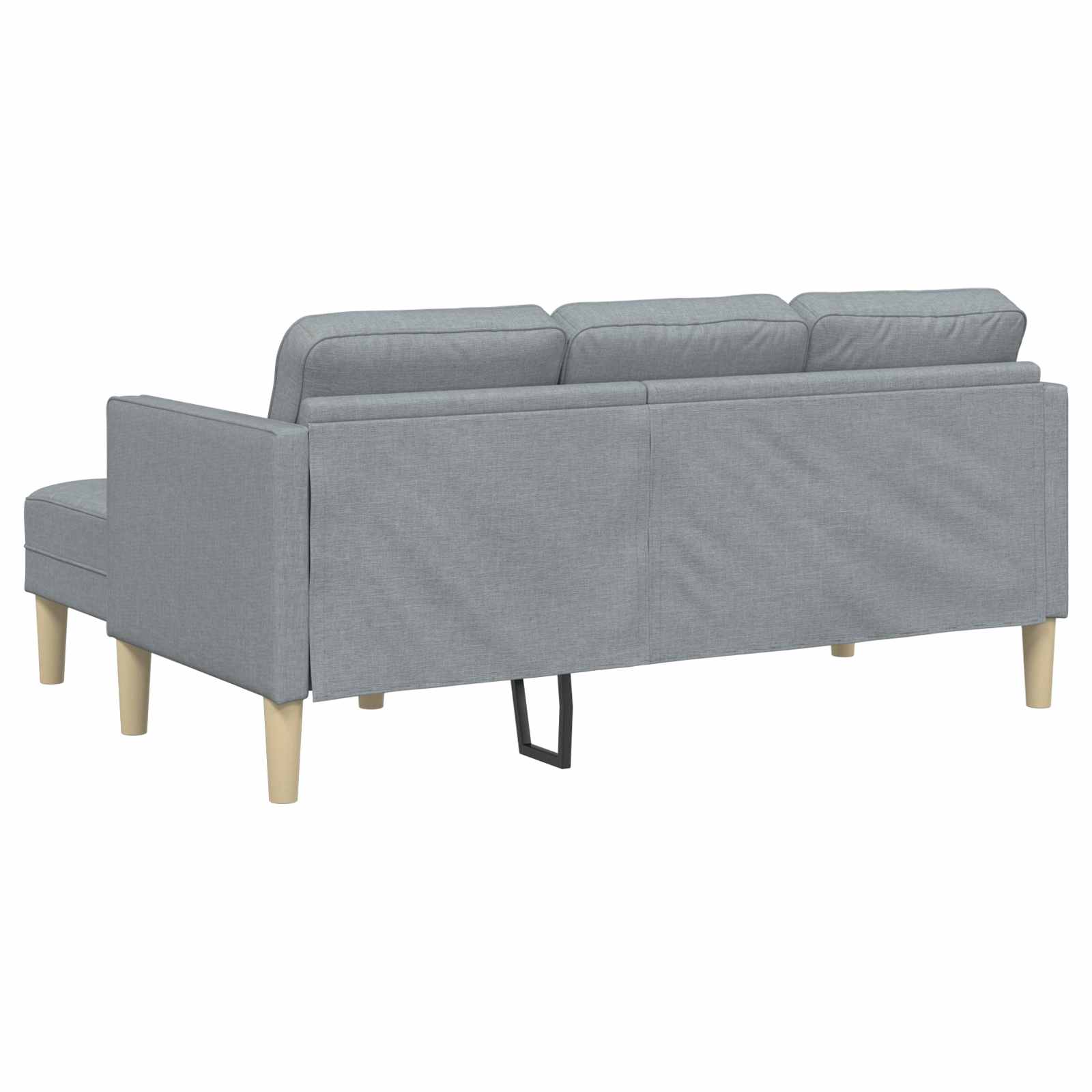 Set sofe s jastukom 2 pcs Svijetlo siva Poliester