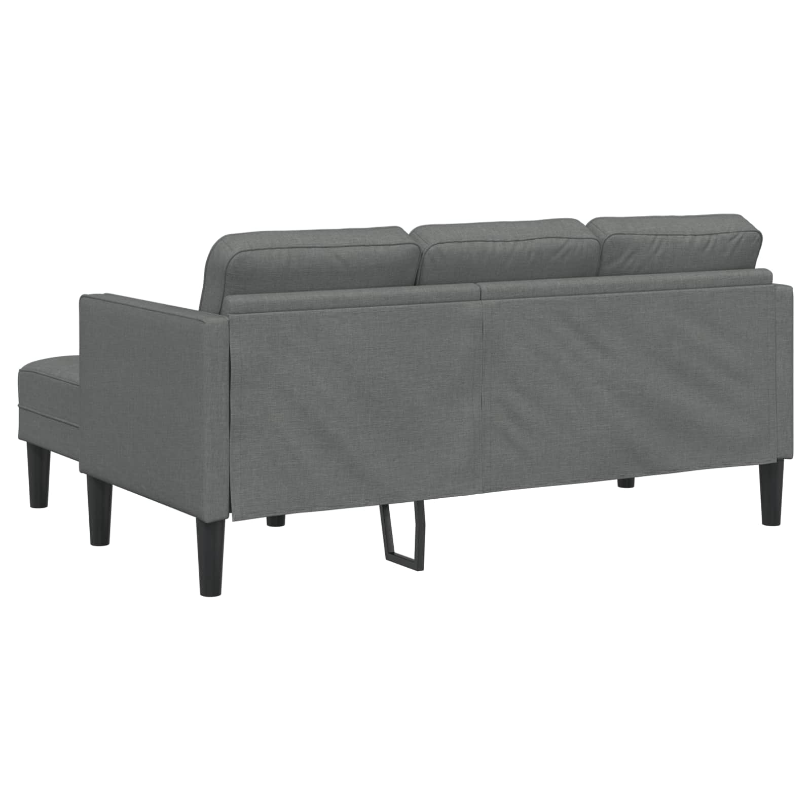 Set sofe s jastukom 2 pcs Tamno siva Poliester