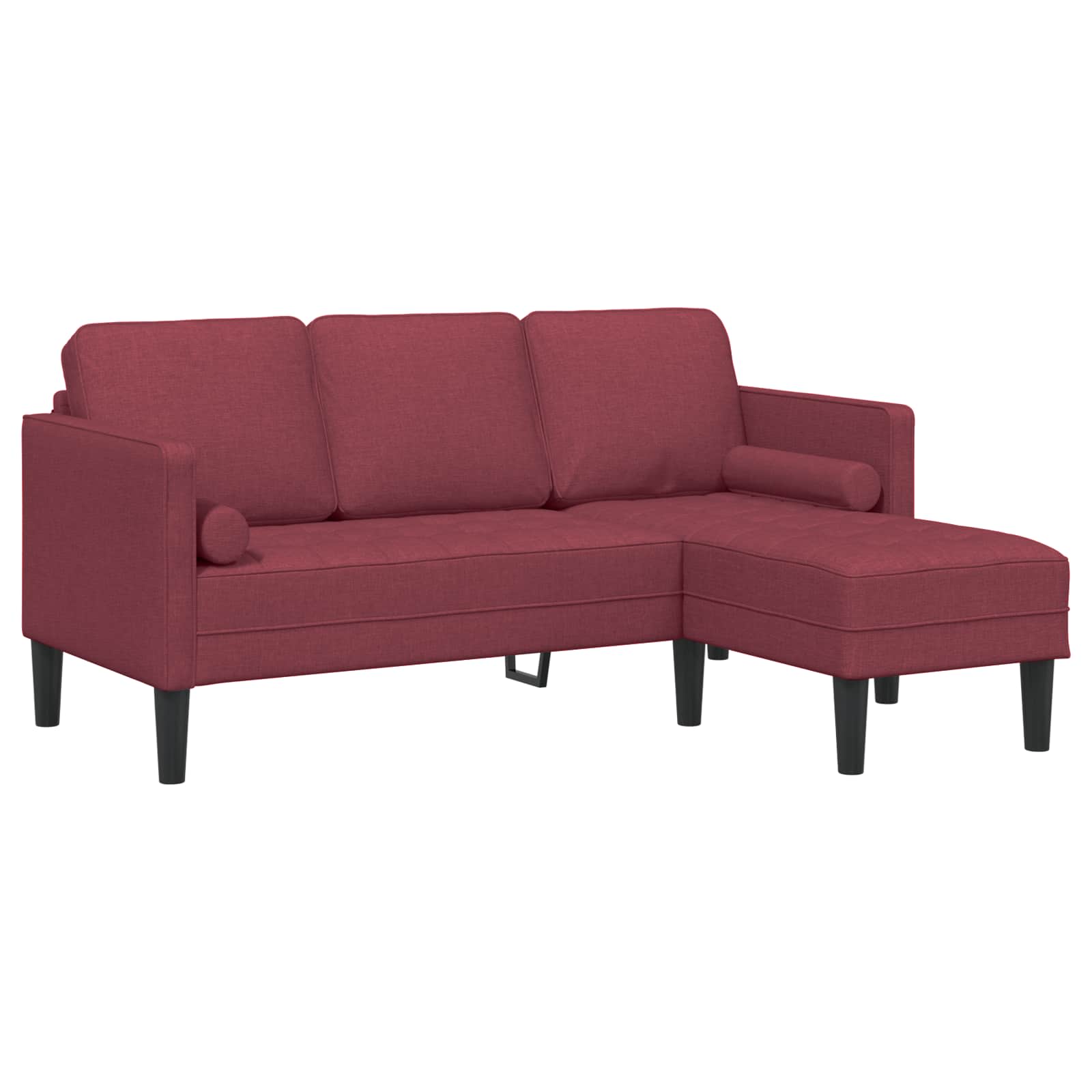 Set sofe s jastukom 2 pcs Vinska crvena Poliester