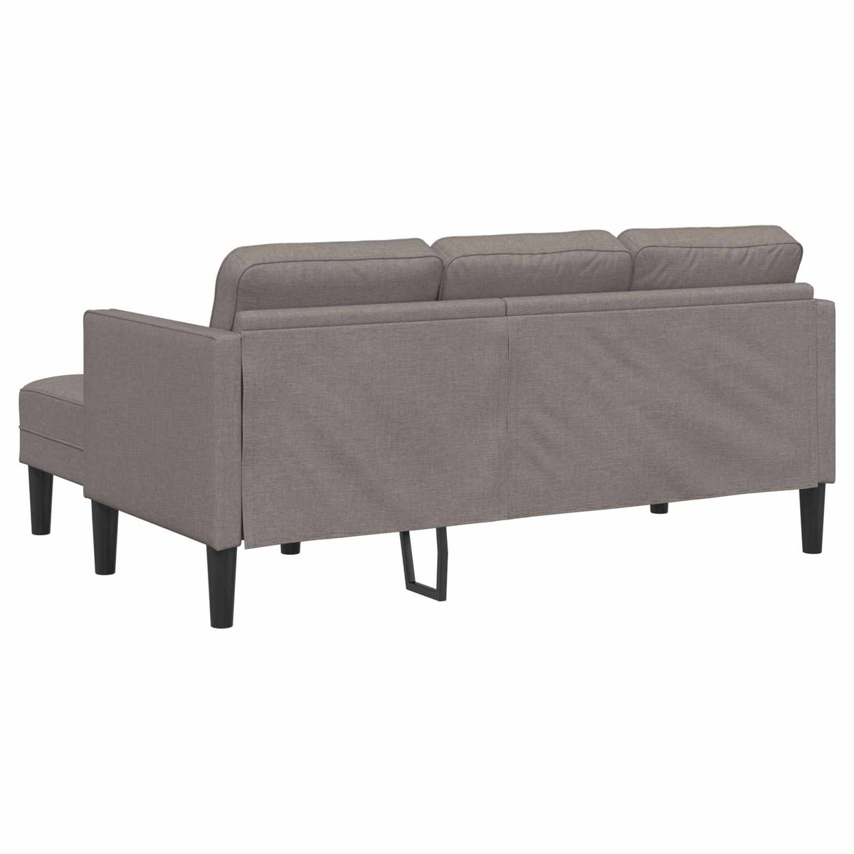 Set sofe s jastukom 2 pcs Sivo-smeđa Poliester