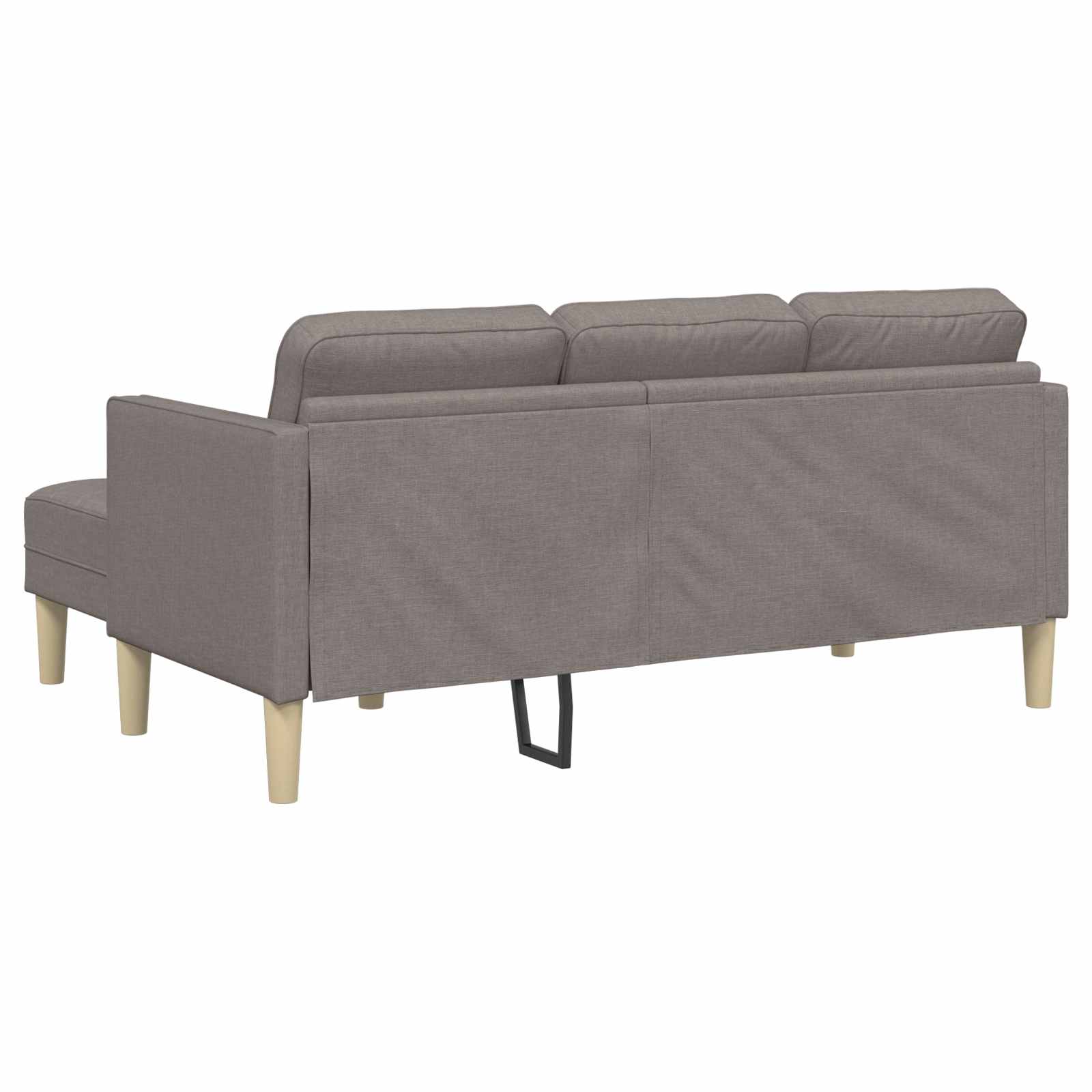 Set sofe s jastukom 2 pcs Sivo-smeđa Poliester