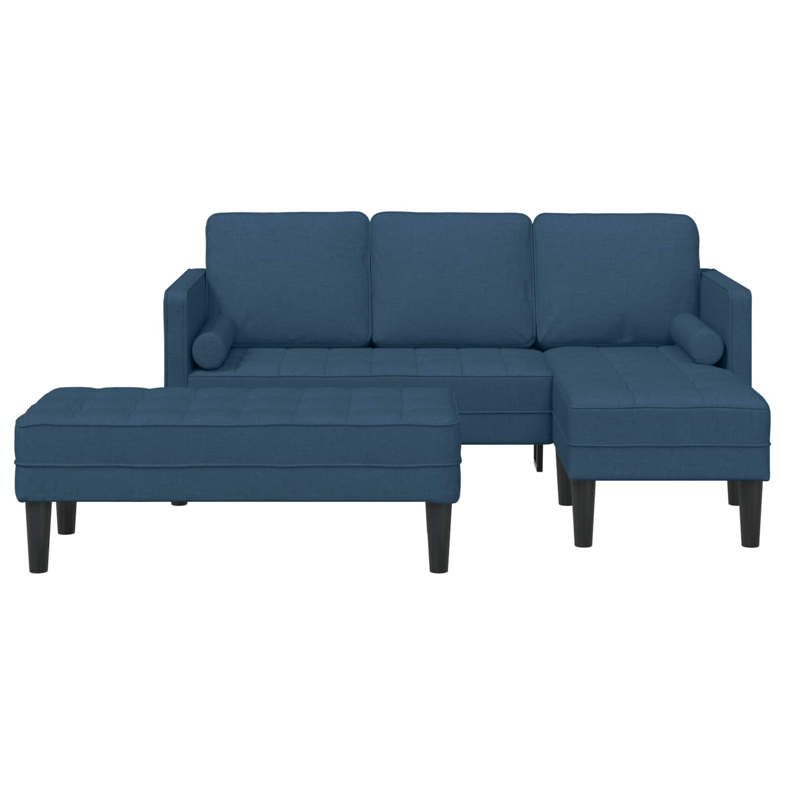 Set sofe s jastukom 2 pcs Plava Poliester