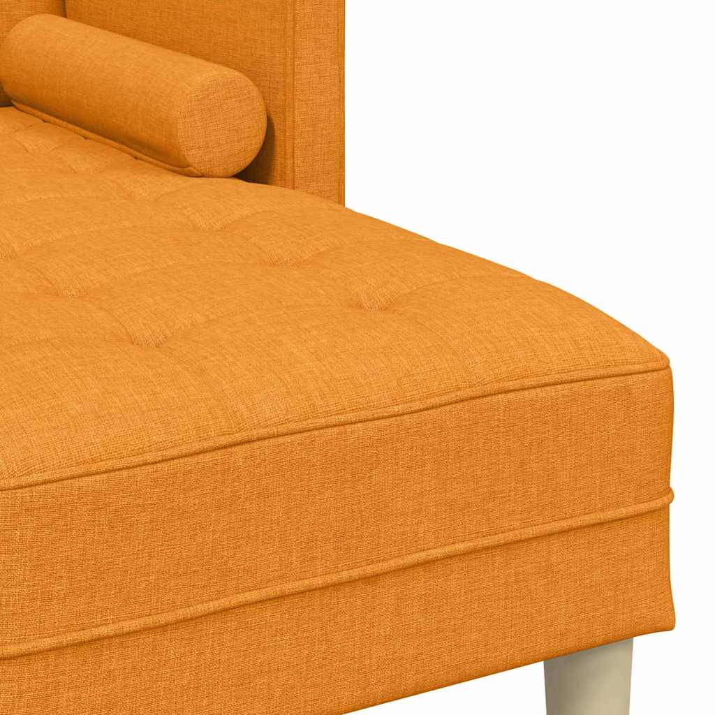 Set sofe s jastukom 2 pcs Tamno žuta Poliester