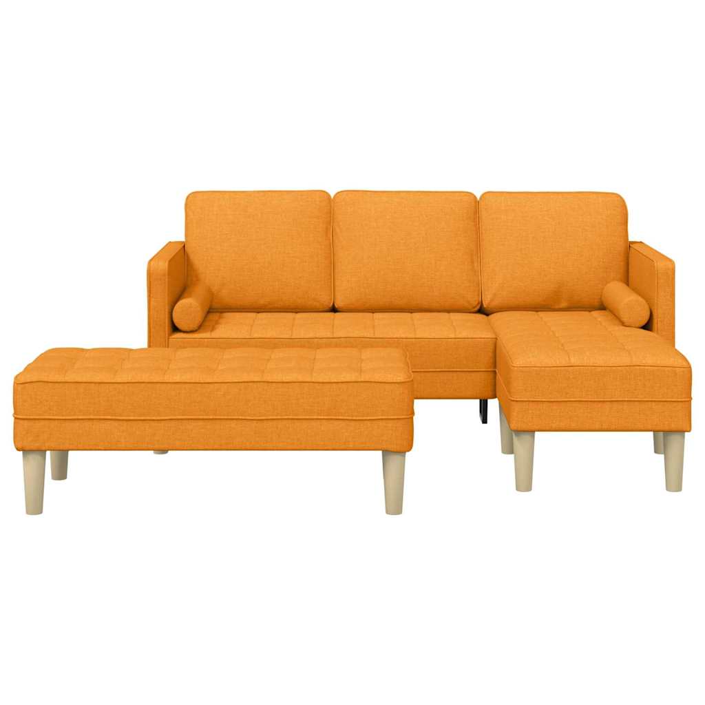 Set sofe s jastukom 2 pcs Tamno žuta Poliester