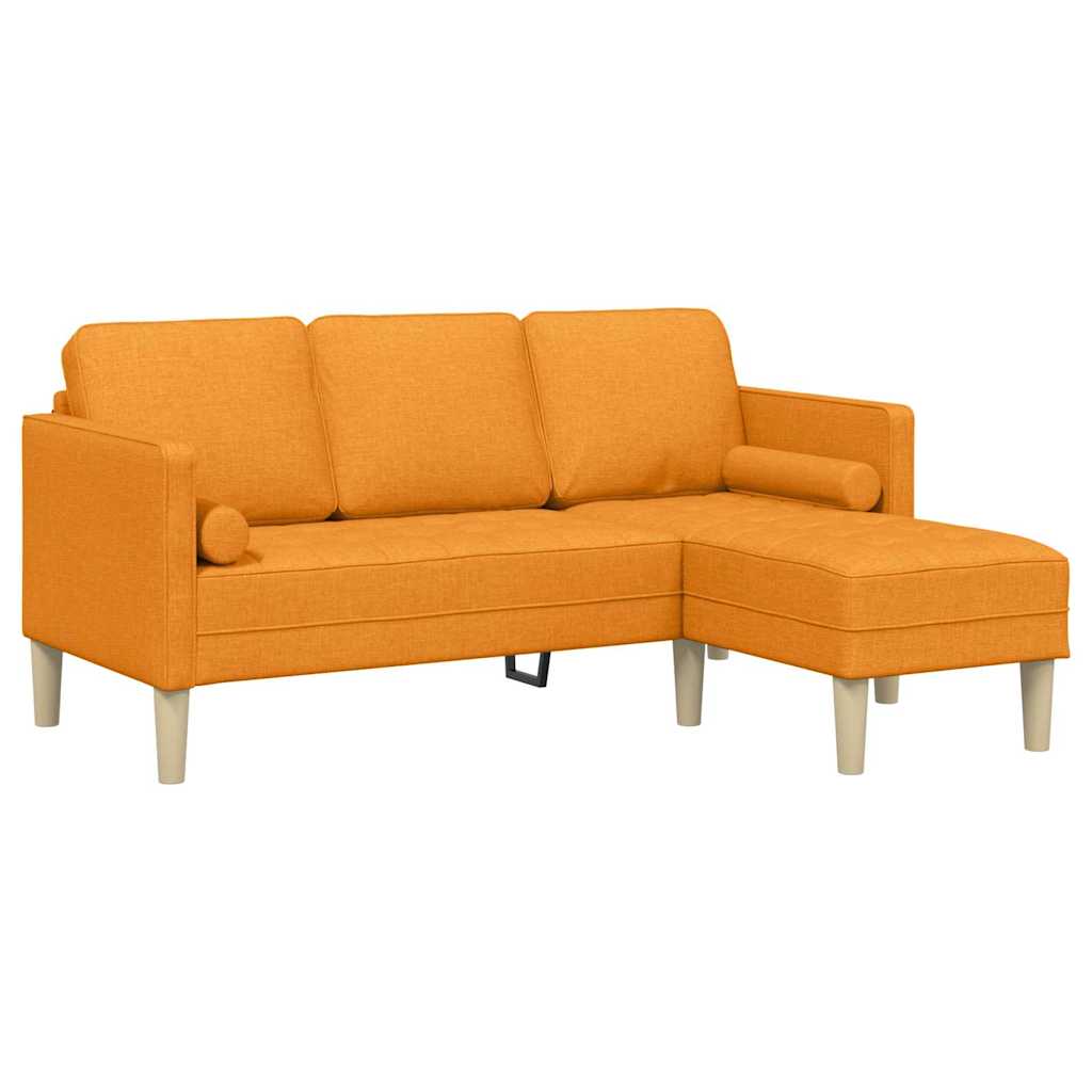 Set sofe s jastukom 2 pcs Tamno žuta Poliester