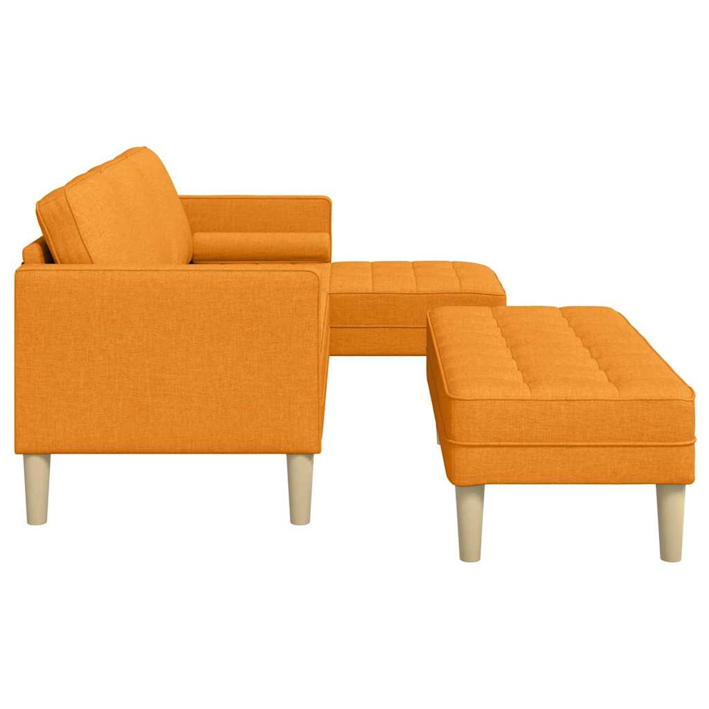 Set sofe s jastukom 2 pcs Tamno žuta Poliester