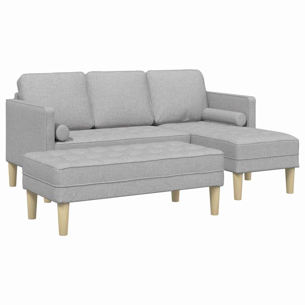 Set sofe 2 pcs Oblačnosiva 173 x 131 x 67 cm Poliester