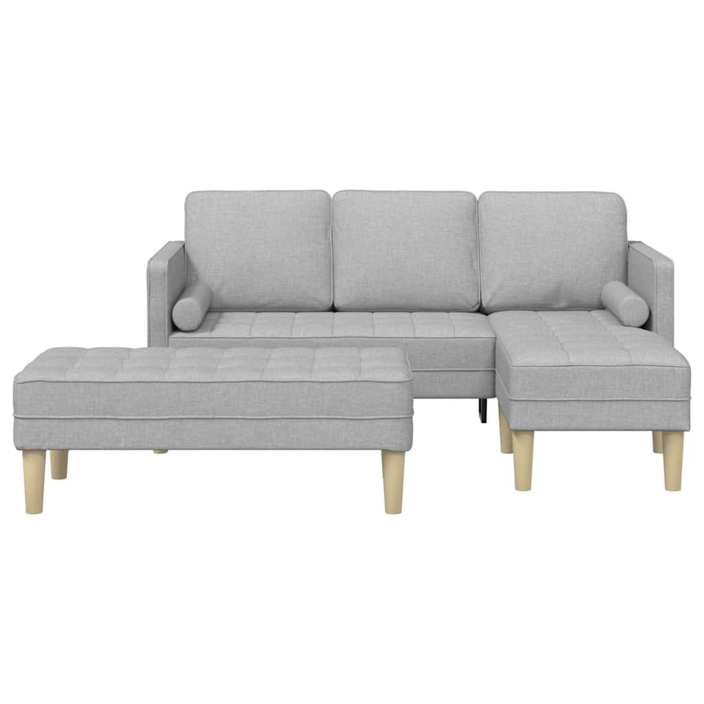 Set sofe 2 pcs Oblačnosiva 173 x 131 x 67 cm Poliester