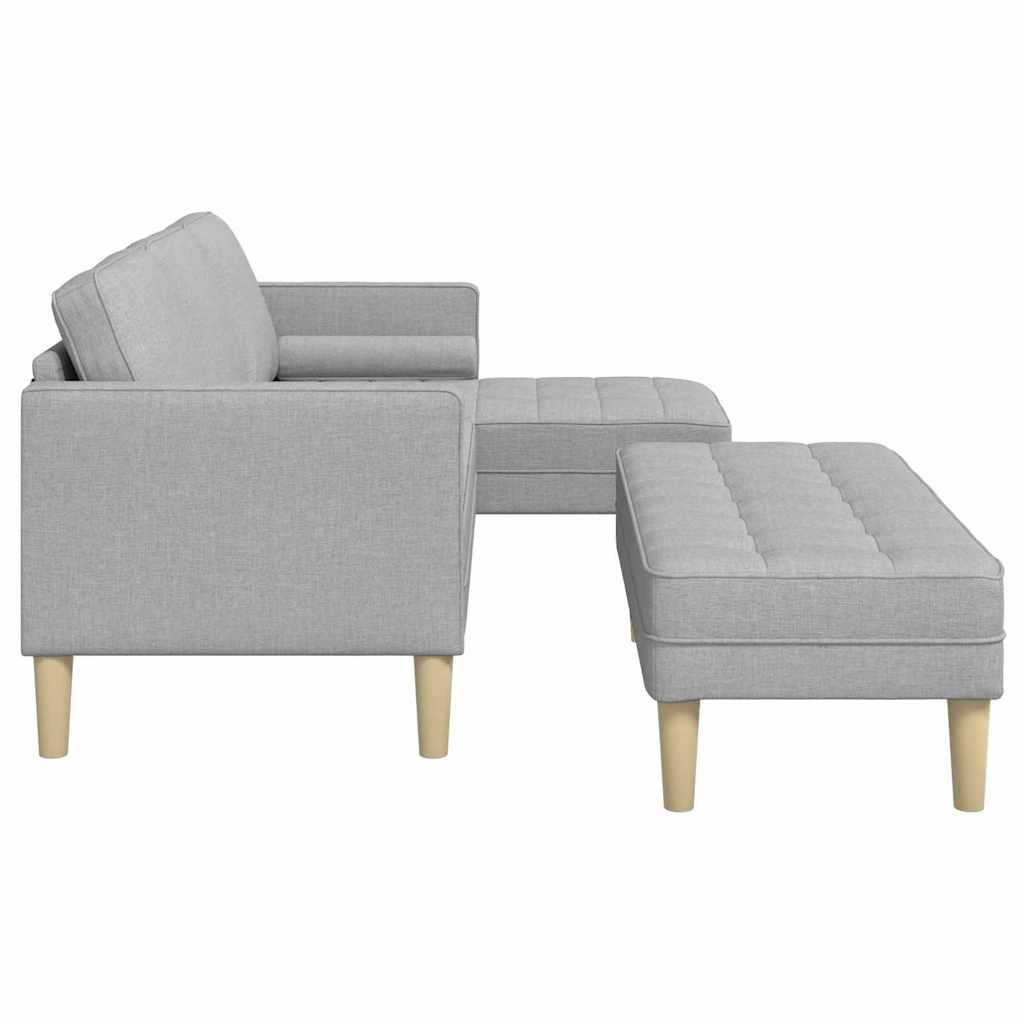 Set sofe 2 pcs Oblačnosiva 173 x 131 x 67 cm Poliester