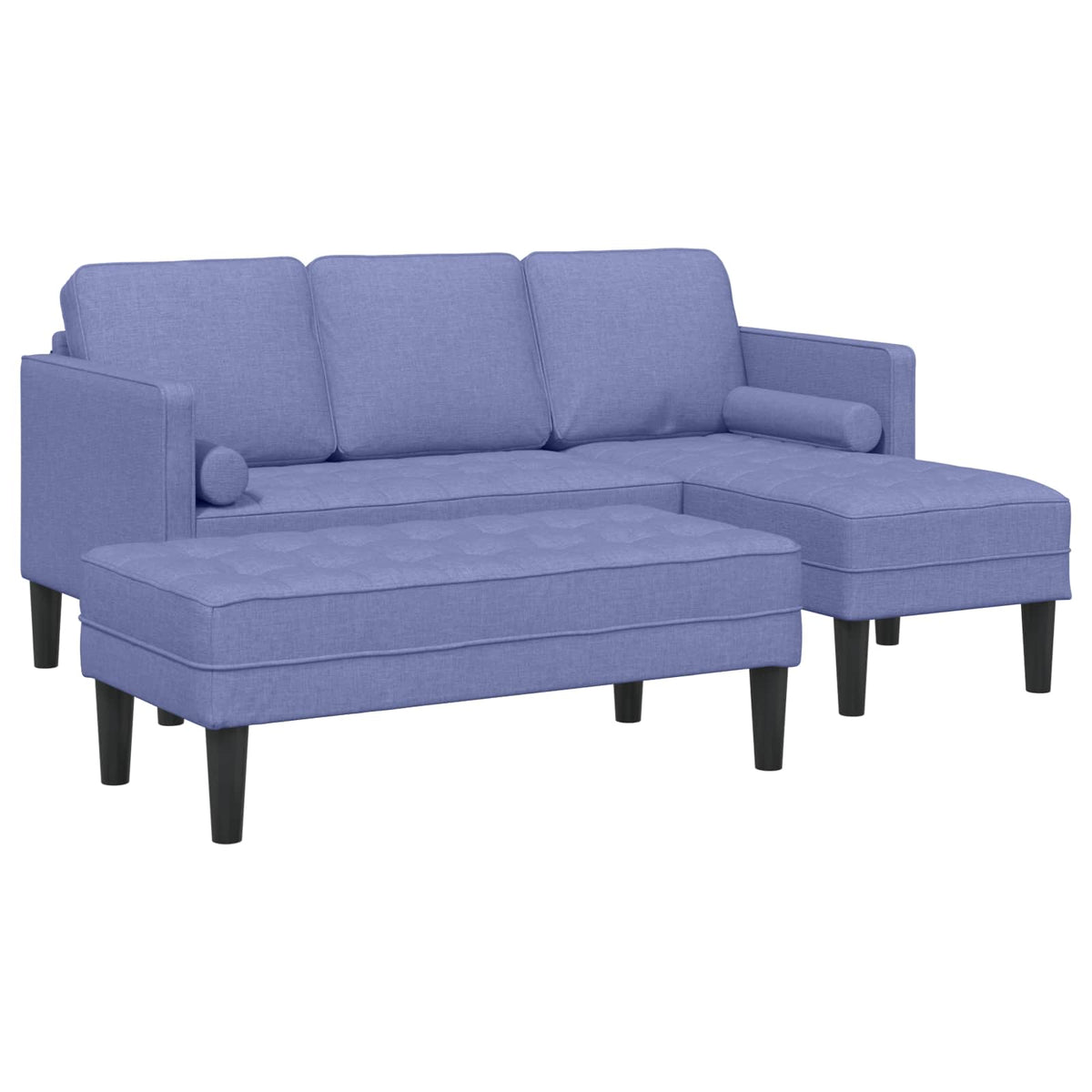 Set sofe s jastukom 2 pcs Traper plava Poliester