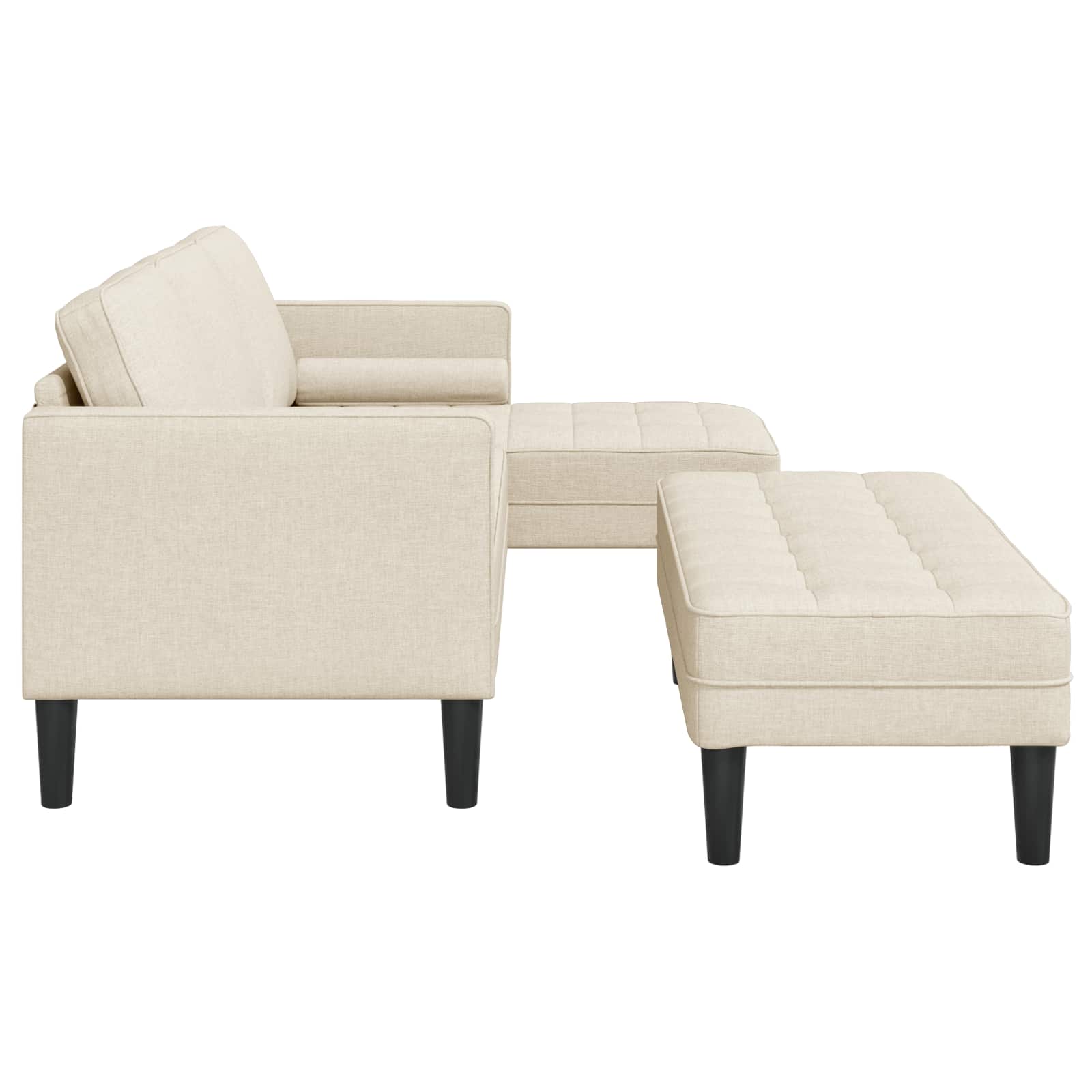 Set sofe s jastukom 2 pcs Laneno platno Poliester