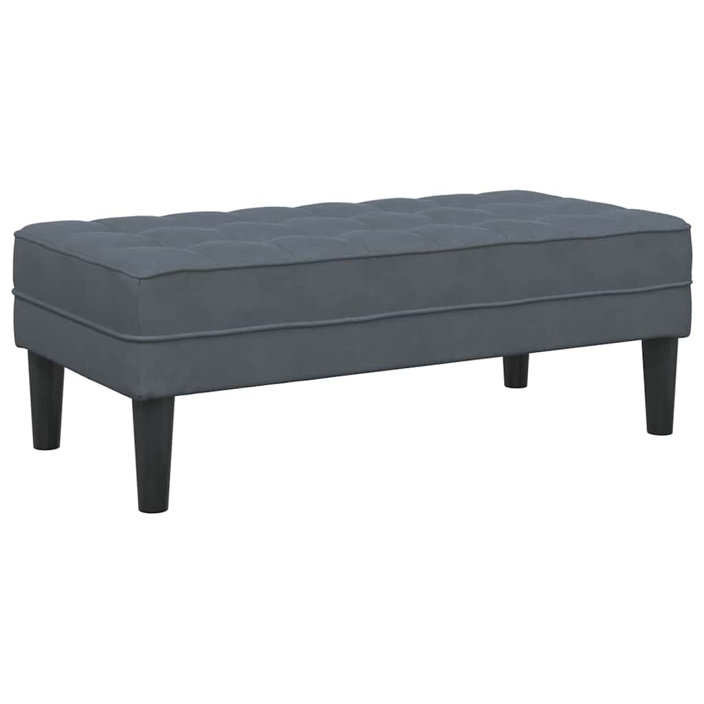 Set sofe s jastukom 2 pcs Tamno siva Poliester