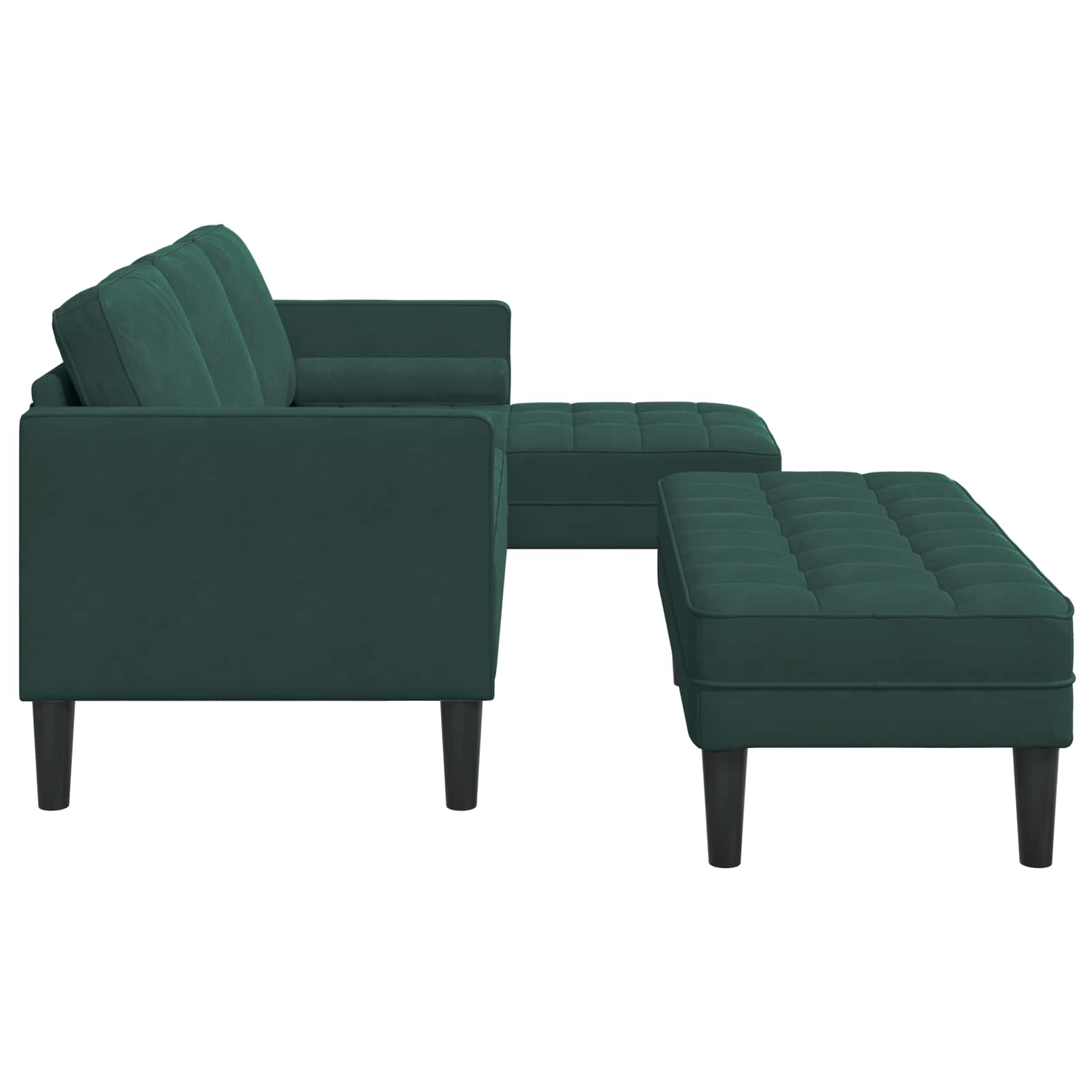 Set sofe s jastukom 2 pcs Tamnozelena Poliester