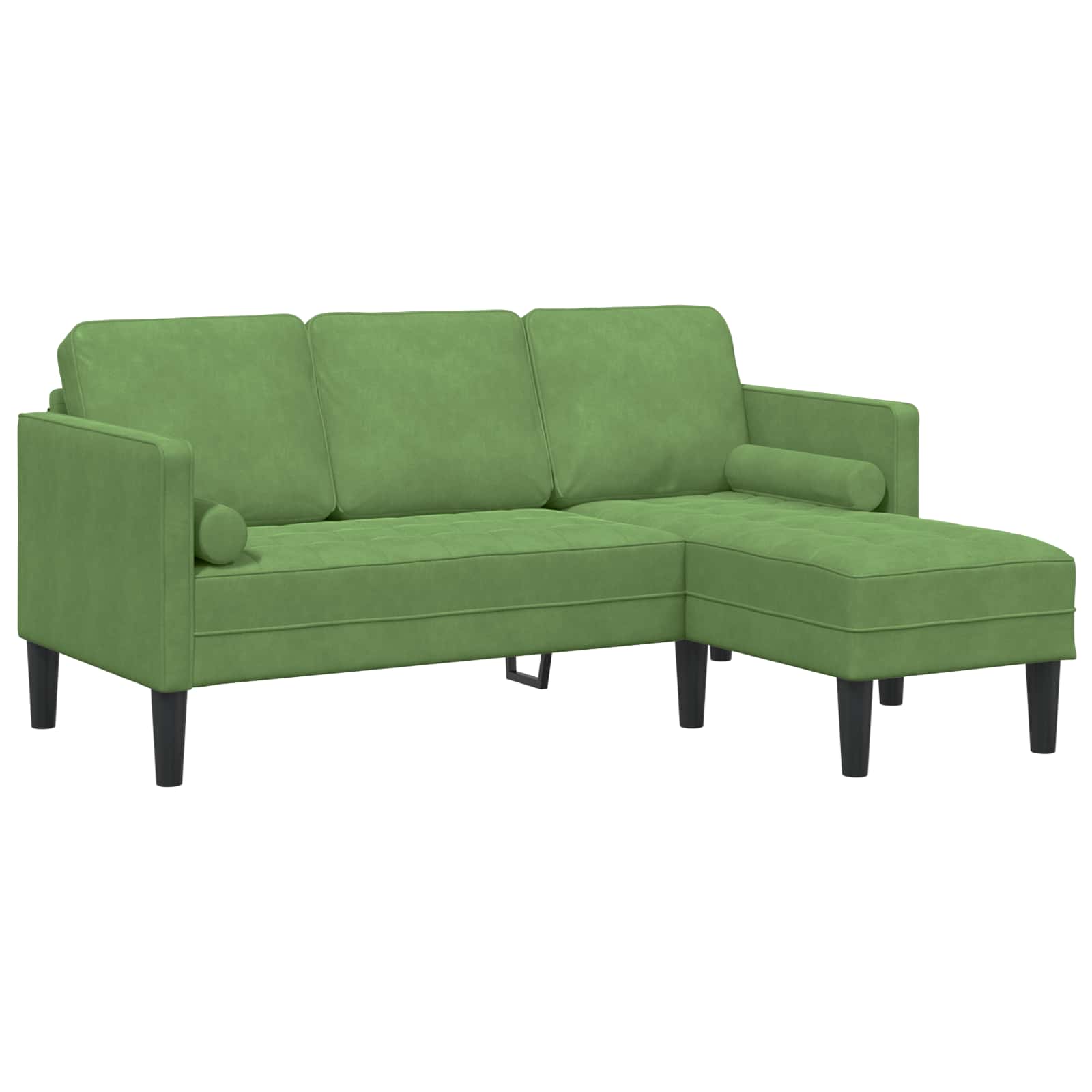 Set sofe s jastukom 2 pcs Svijetlo zelena Poliester