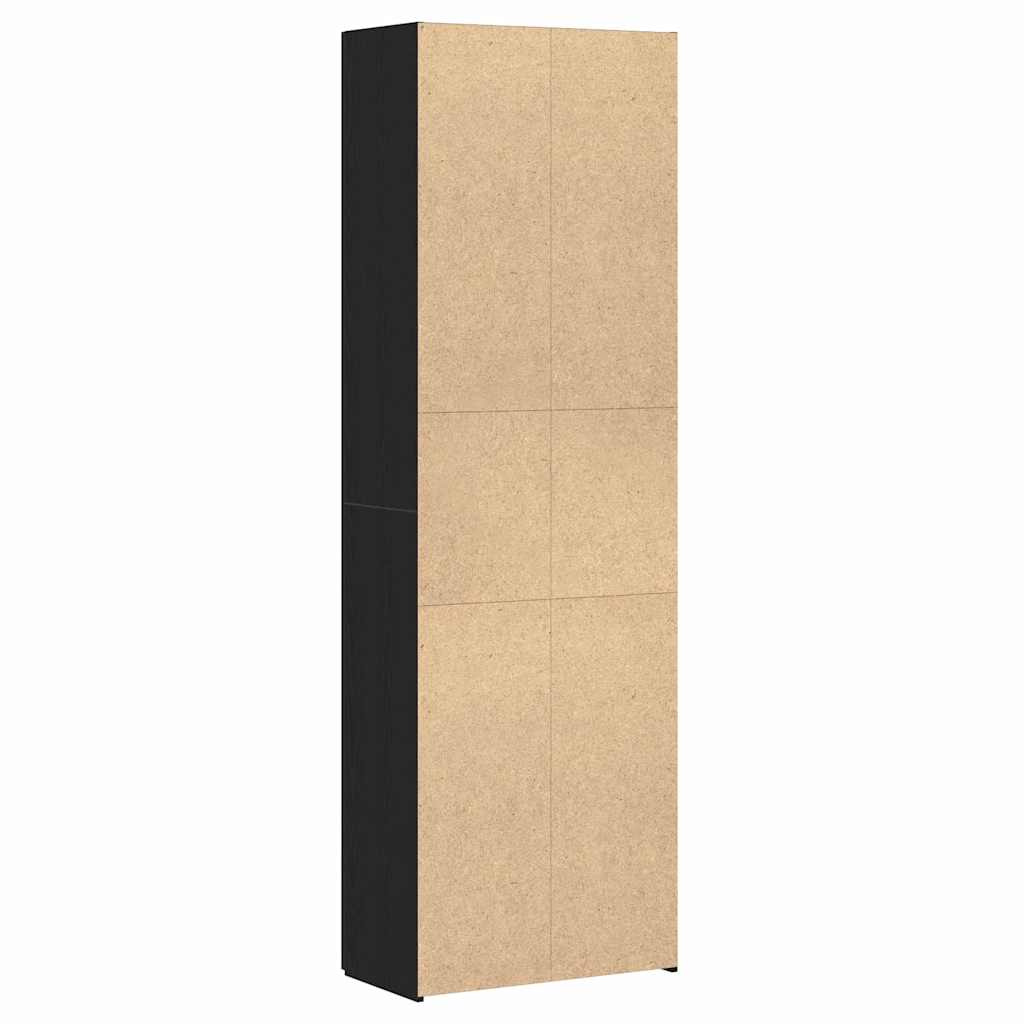 Uredski ormar Crni hrast 60 x 32 x 190 cm Konstruirano drvo