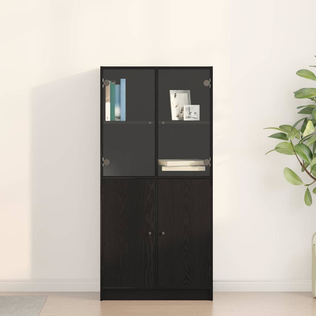 Highboard Crni hrast 68 x 37 x 142 cm