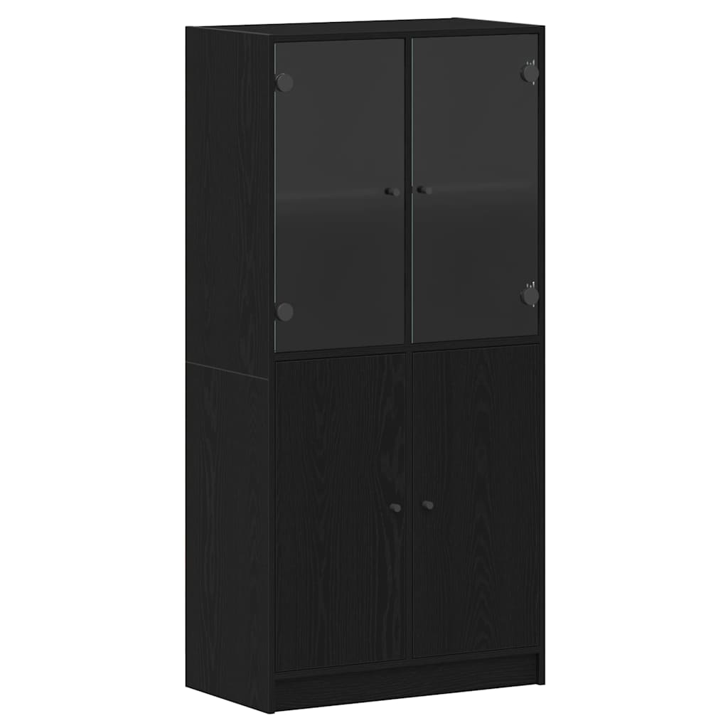 Highboard Crni hrast 68 x 37 x 142 cm
