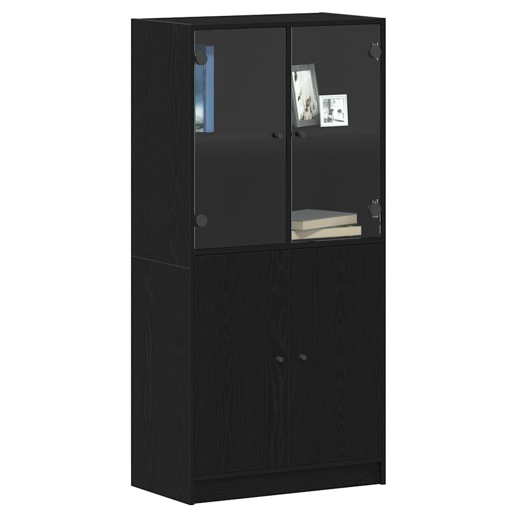 Highboard Crni hrast 68 x 37 x 142 cm