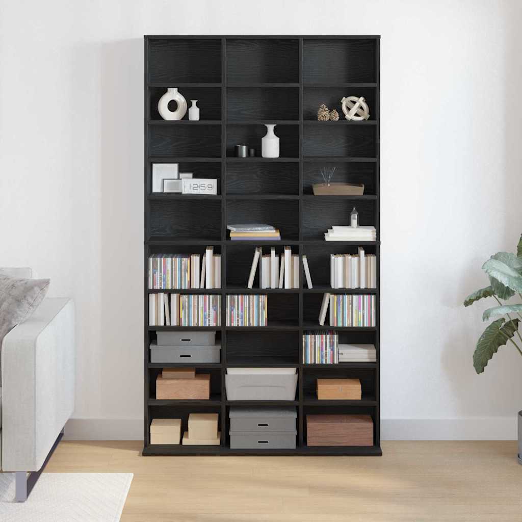 CD ormar Crni hrast 101 x 23 x 177,5 cm Konstruirano drvo