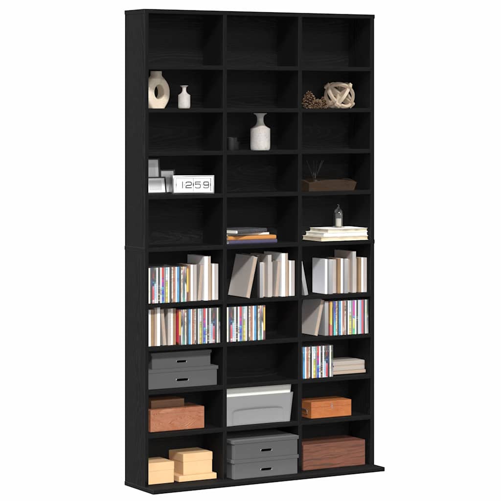 CD ormar Crni hrast 101 x 23 x 177,5 cm Konstruirano drvo