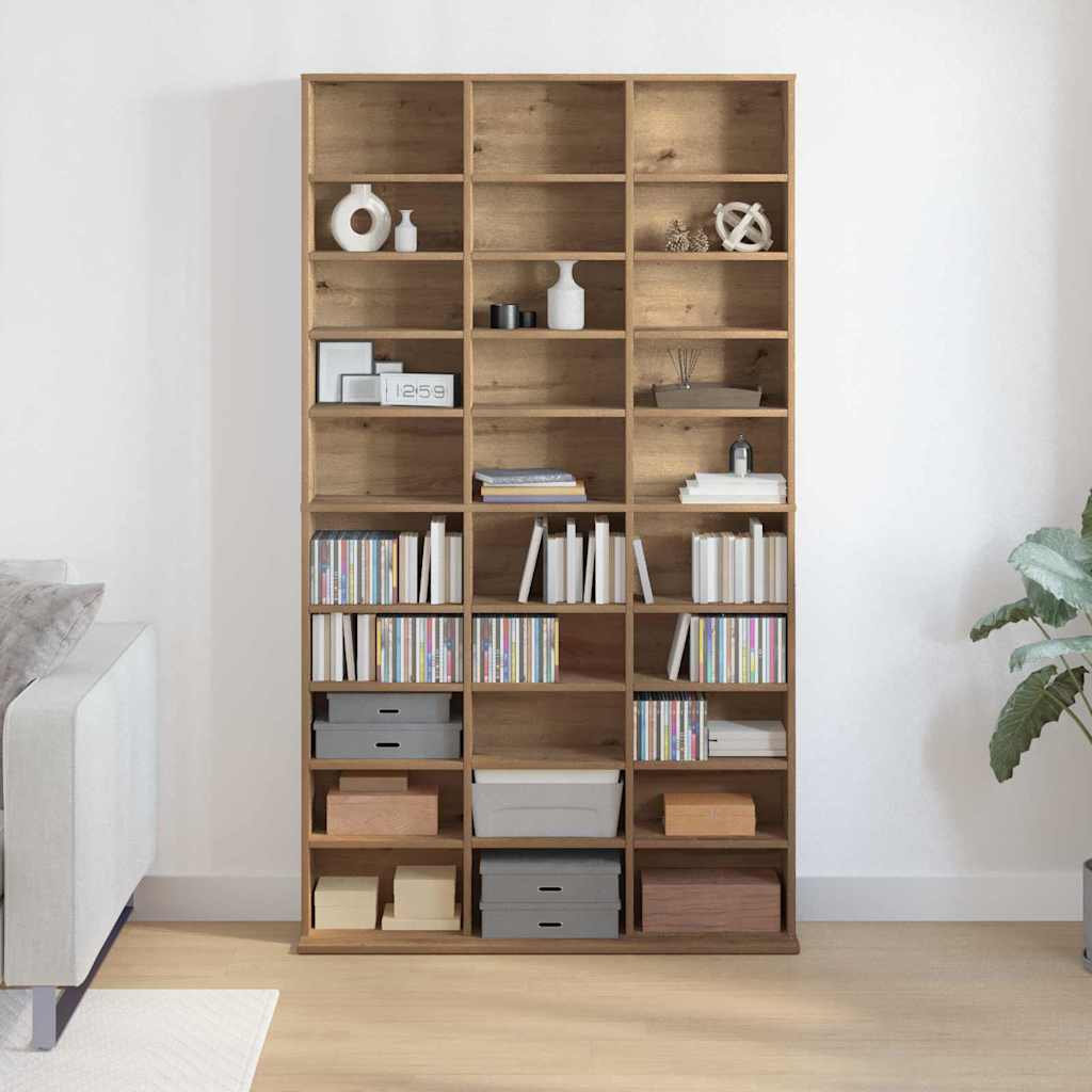 CD ormar Umjetnički hrast 101 x 23 x 177,5 cm Konstruirano drvo