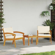 Bistro set s jastukom 3 pcs Smeđa Poliester