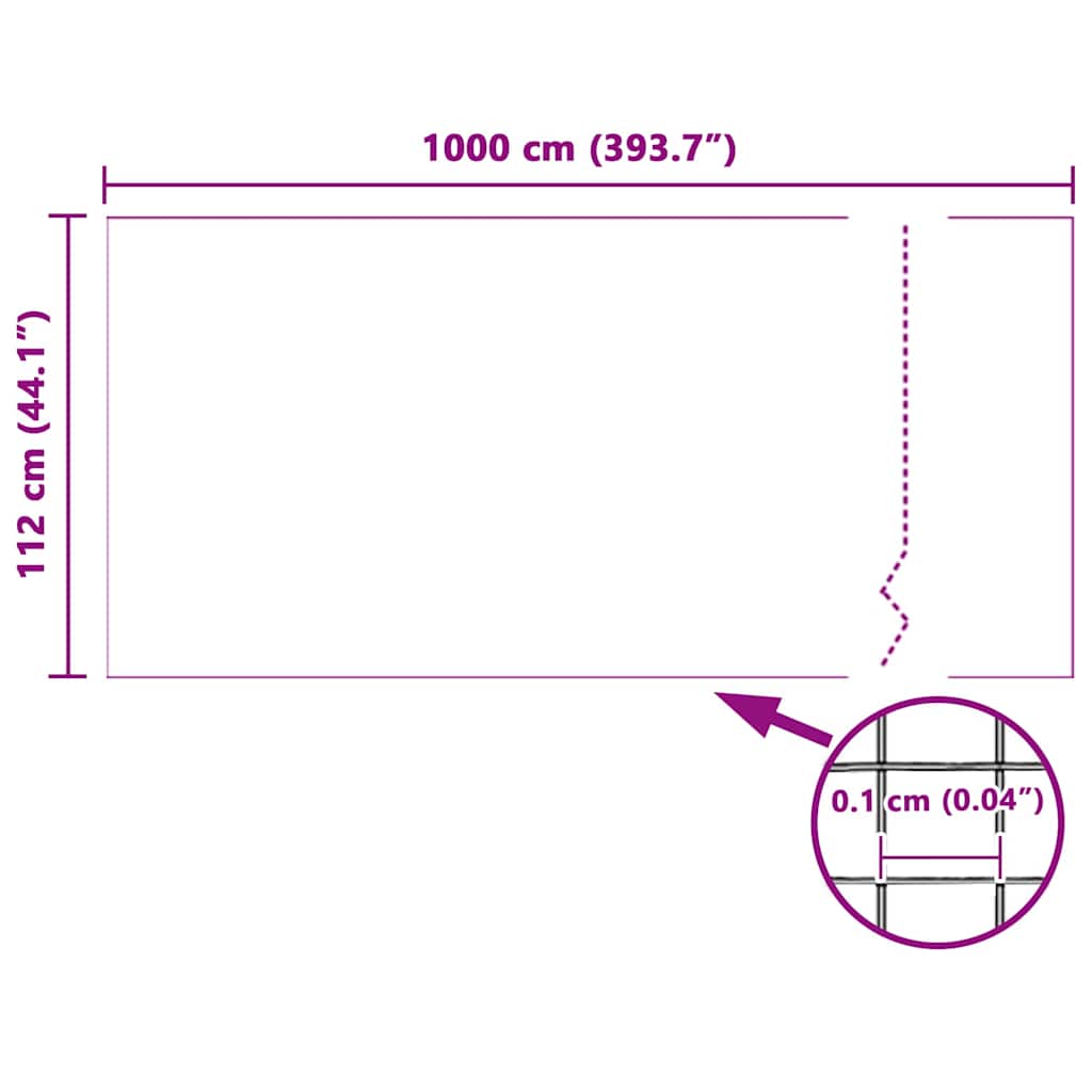 Mreža protiv insekata Bijelo 112 x 1000 cm Stakloplastika