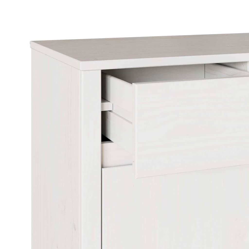 Kreveta Drammen Bijelo 114 x 43 x 75,5 cm Čvrsto borovo drvo
