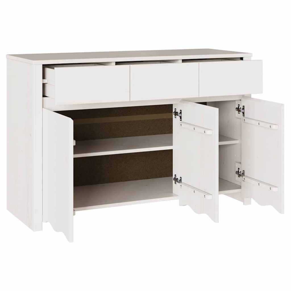Kreveta Drammen Bijelo 114 x 43 x 75,5 cm Čvrsto borovo drvo
