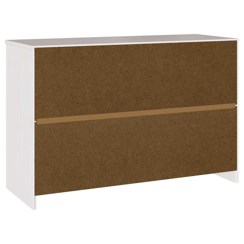 Kreveta Drammen Bijelo 114 x 43 x 75,5 cm Čvrsto borovo drvo