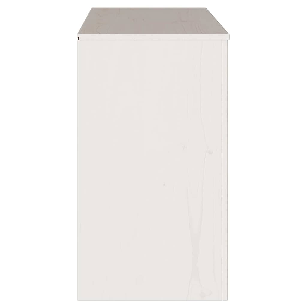 Kreveta Drammen Bijelo 114 x 43 x 75,5 cm Čvrsto borovo drvo