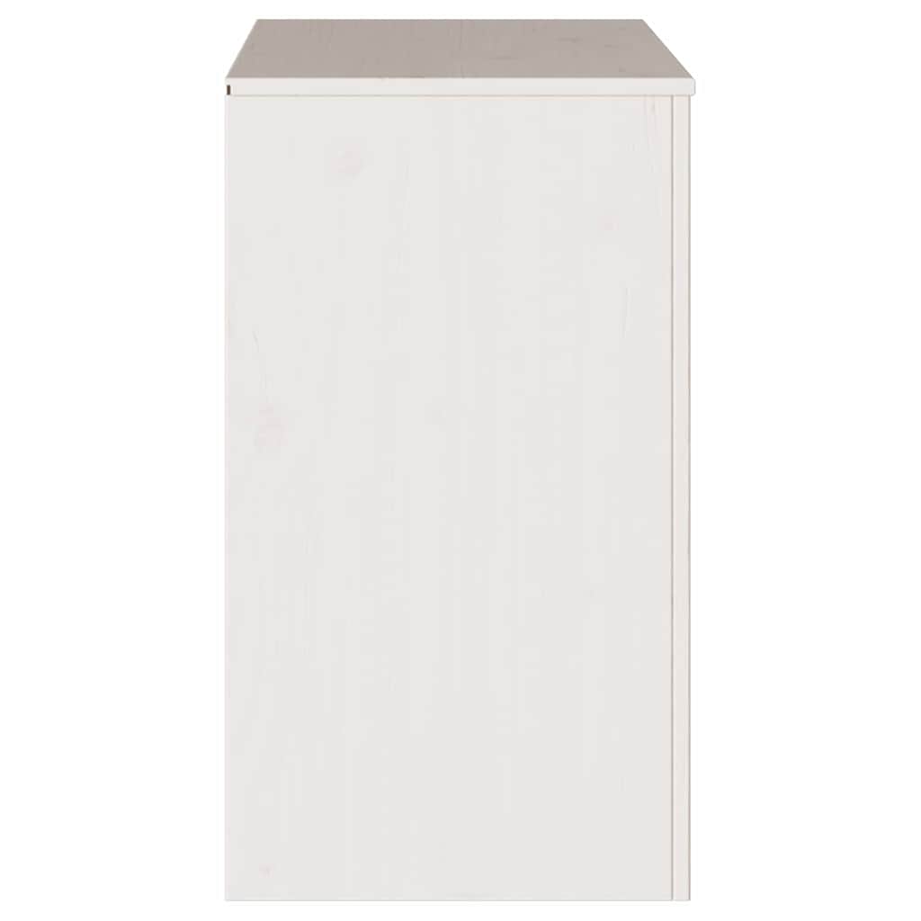 Kreveta Drammen Bijelo 79 x 43 x 75.5 cm Čvrsto borovo drvo