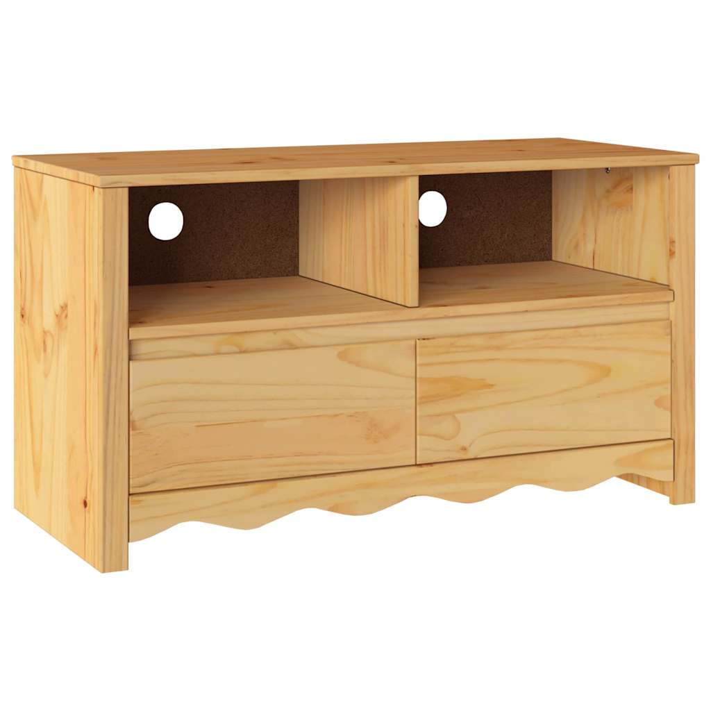 TV ormar Drammen Boja hrasta 99 x 43 x 55 cm Čvrsto borovo drvo