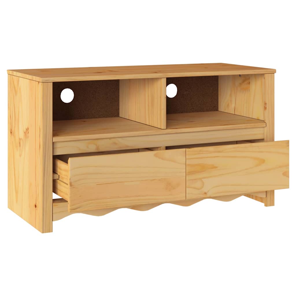 TV ormar Drammen Boja hrasta 99 x 43 x 55 cm Čvrsto borovo drvo