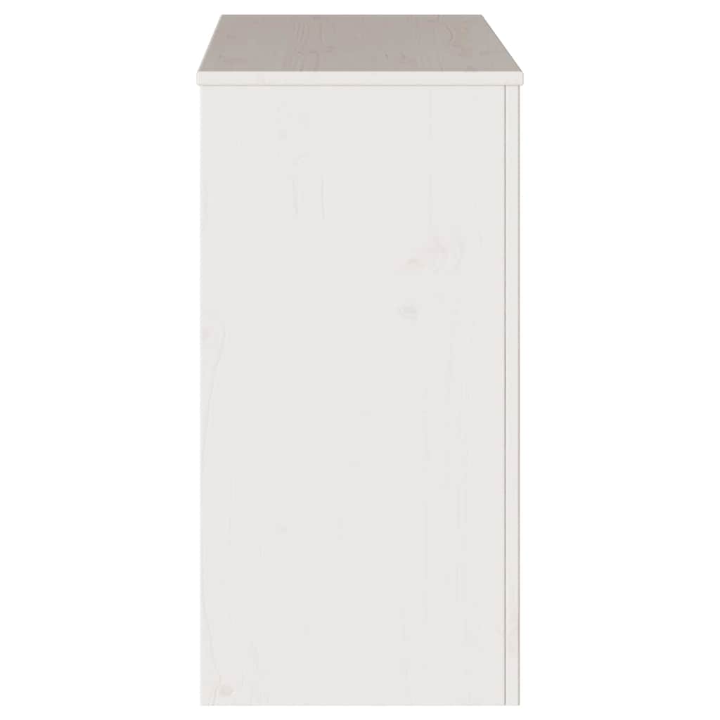 Konzolna stolica s ladicama Drammen Bijelo 89,5 x 37 x 73 cm