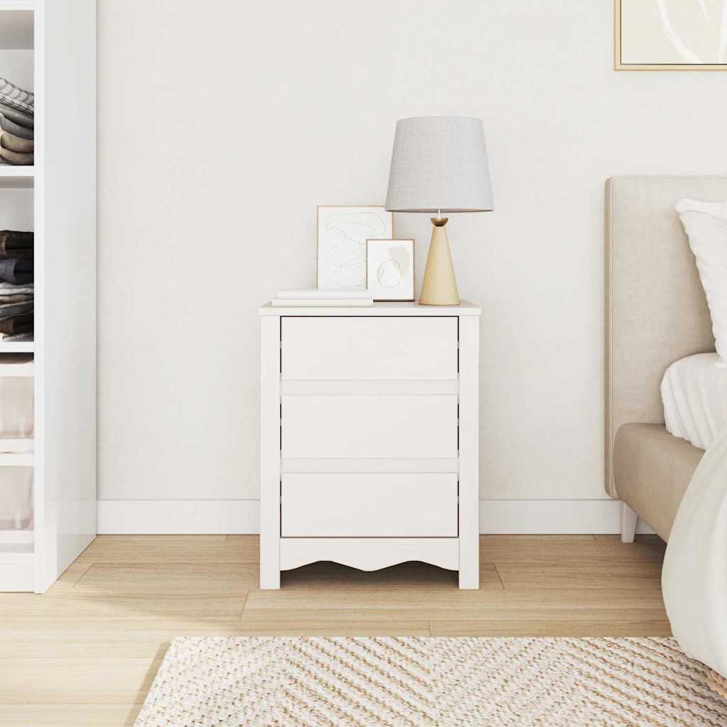 Kava Stol Drammen Bijelo 45 x 35 x 56 cm Čvrsto borovo drvo